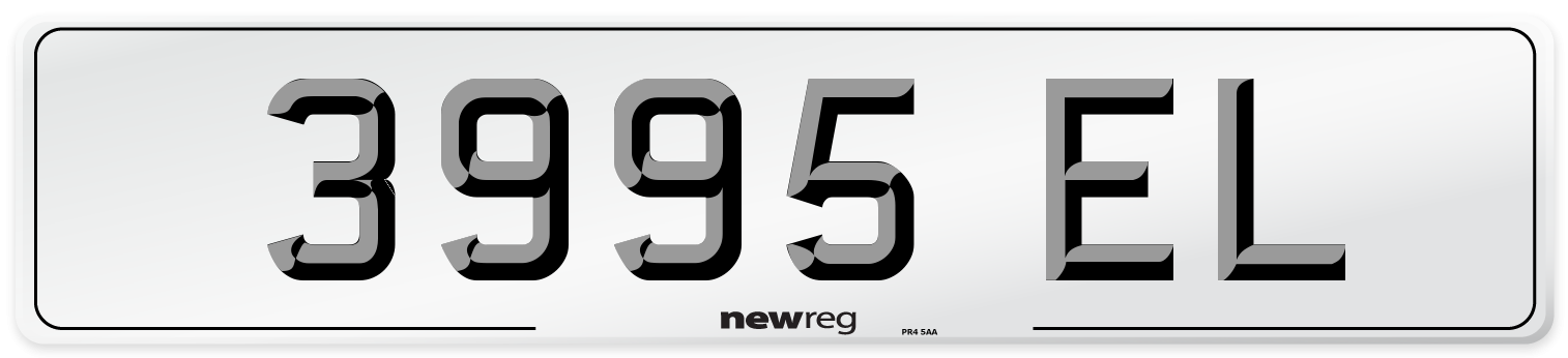 3995 EL Number Plate from New Reg